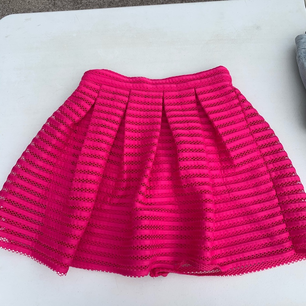 Scuba a line high waist skirt